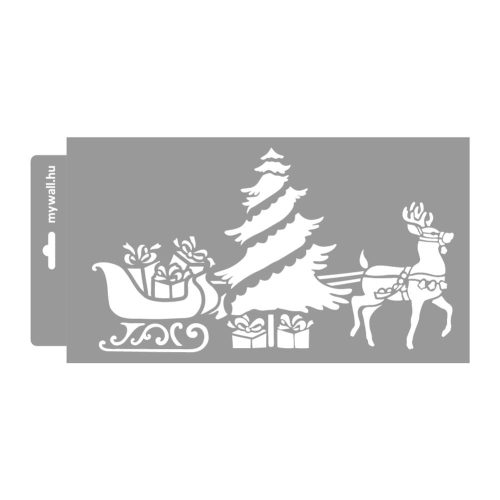 Sled painting stencil - 18x35 cm 01