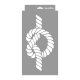 Sailing knots 3D stencil - 18x35 cm 01