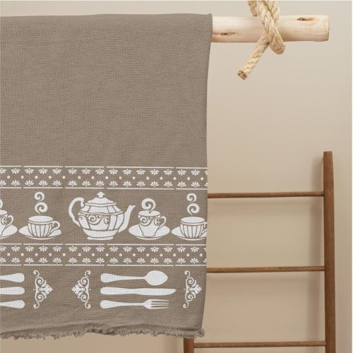 Teaidő stencil - Festő - 31x35 cm közepes