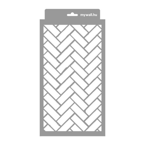 Bontott tégla 02 stencil - Festő - 18x35 cm kicsi