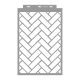 Bontott tégla 02 stencil - Festő - 38x60 cm maxi 2