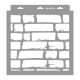 Bricks painting stencil - 31x35 cm
