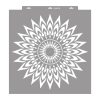Feathery mandala painting stencil - 59x63 cm