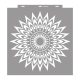 Feathery mandala painting stencil - 59x63 cm