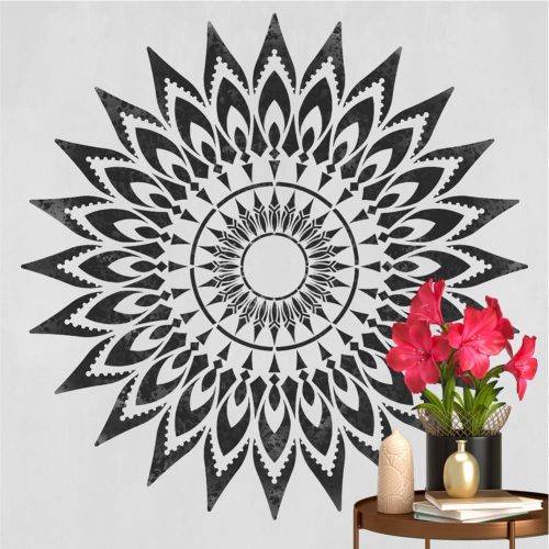 Tollas mandala stencil - Festő - 31x35 cm közepes