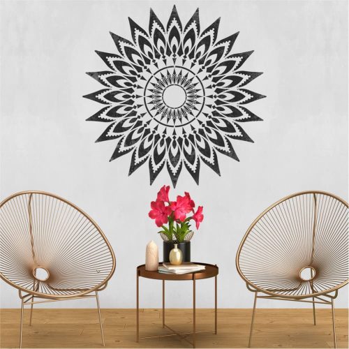 Tollas mandala stencil - Festő - 31x35 cm közepes