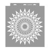 Tollas mandala stencil - Festő - 38x42 cm nagy 1