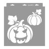 Jack-o-Lanterns painting stencil - 31x35 cm