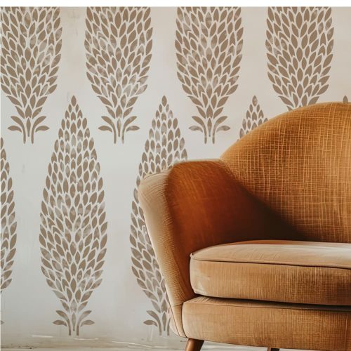 Toszkána stencil - 3D - 59x63 cm extra