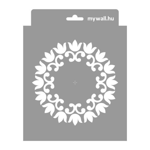 Tulipán stencil - Festő - 18x23 cm mini