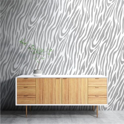 Zebra pattern 3D stencil - 59x89 cm